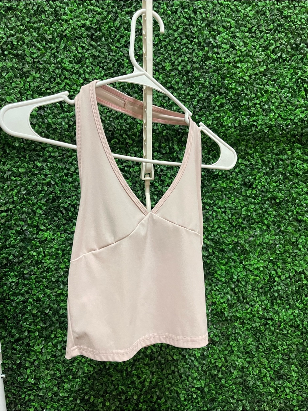 Light Pink V-Neck Tank Top